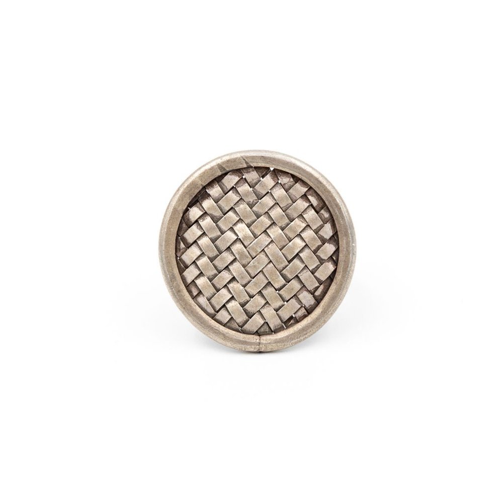 Etched Silver Ring - image 2